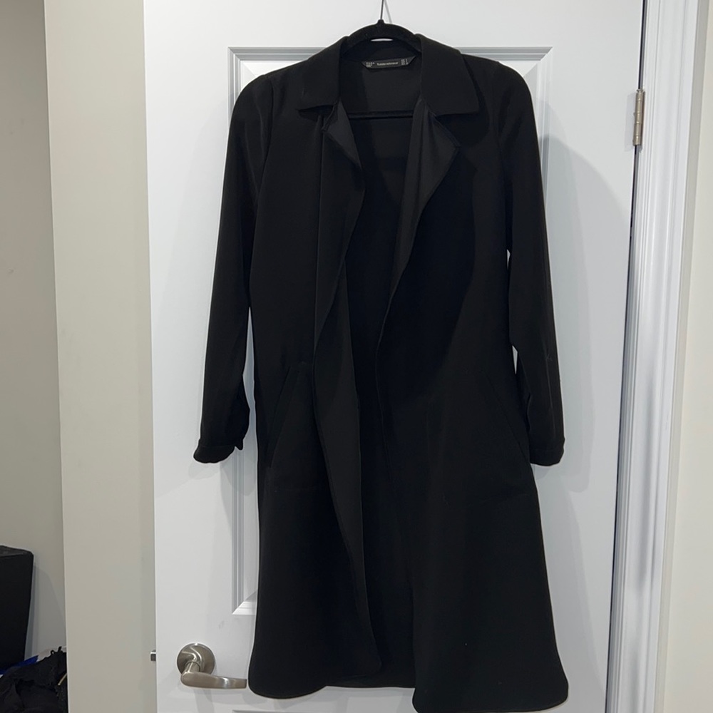 Black Thin Overcoat